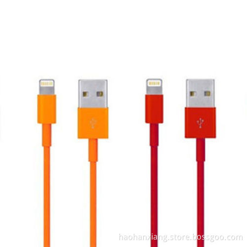 Round colorful download USB data cables for iPhone 5